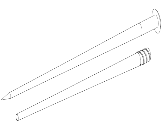 Novel conic cannula for spine cement injection