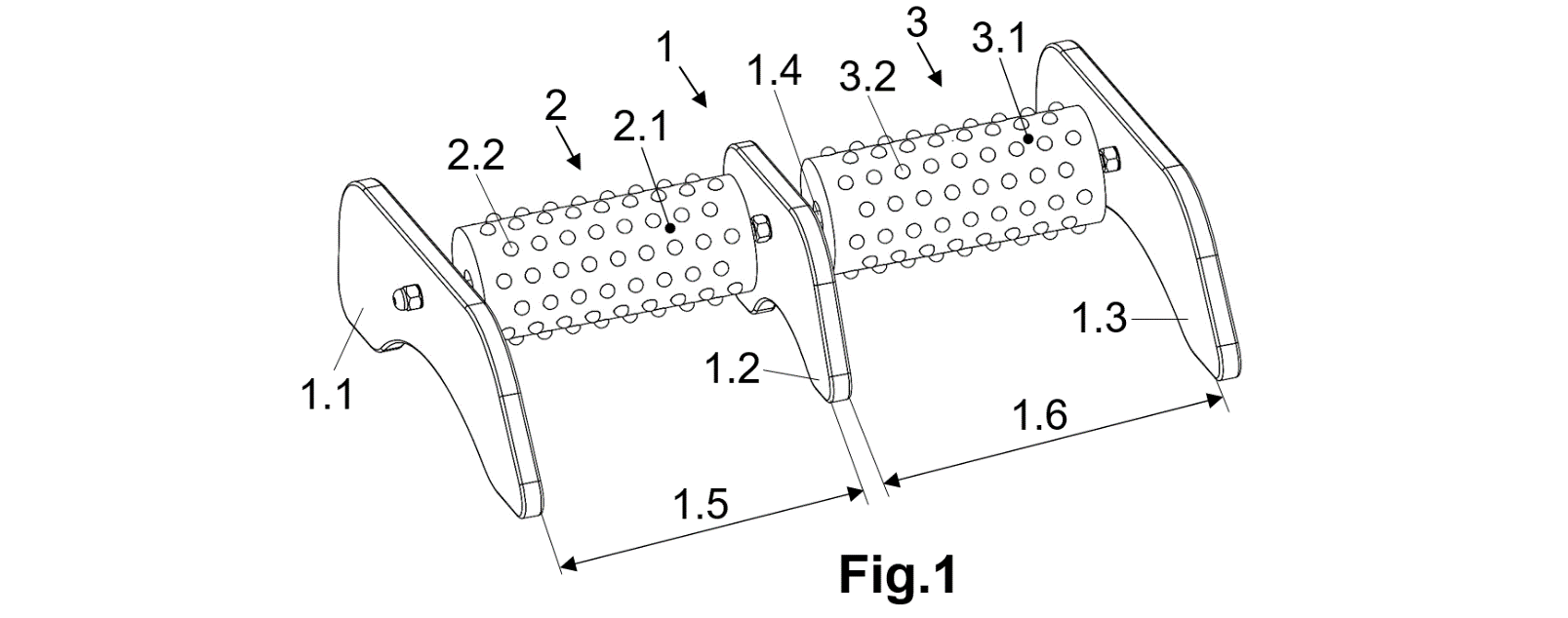 Ergonomic roller for releasing energy in people with hyperactivity, stress, or anxiety