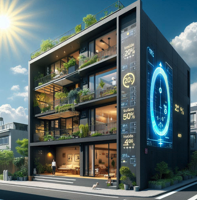 CUO/TIO2 polymeric nanocomposites with improved NIR reflectance for coloured external wall finishing coatings of buildings