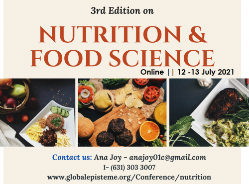 3rd Edition of “Webinar on Nutrition & Food Science”